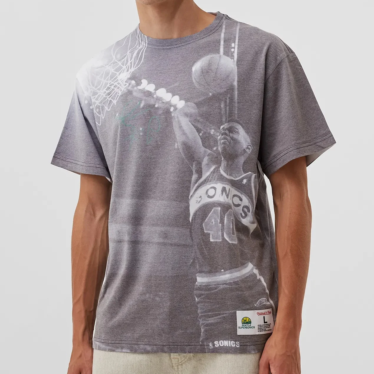 Above The Rim Sublimated Tee - Shawn Kemp - Image 2