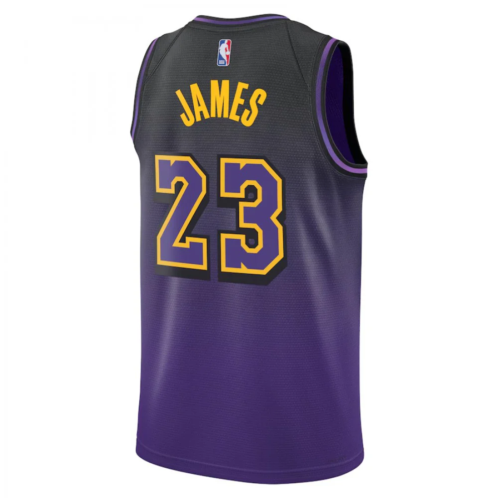 NBA City Edition Swingman - LeBron James Los Angeles Lakers Junior - Image 2