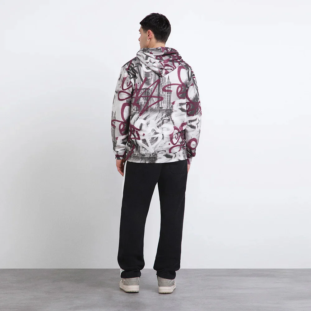 NY Street all over Hoodie - Image 4
