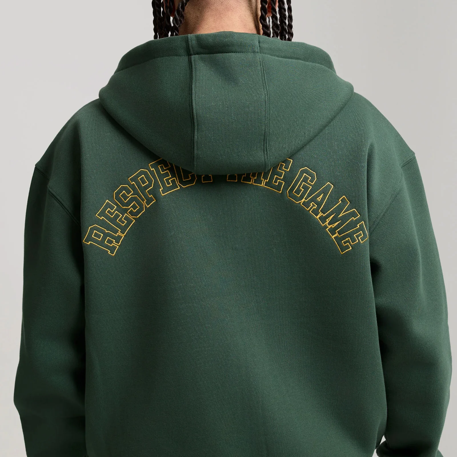 Respect The Game Multi Badge Full Zip Hoodie - Image 4