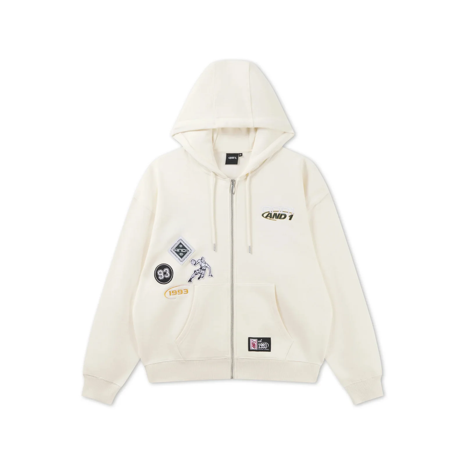 Respect The Game Multi Badge Full Zip Hoodie - Image 6