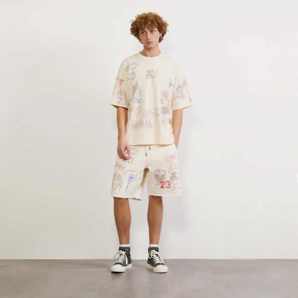 Street Collage Graphic Shorts - Image 3