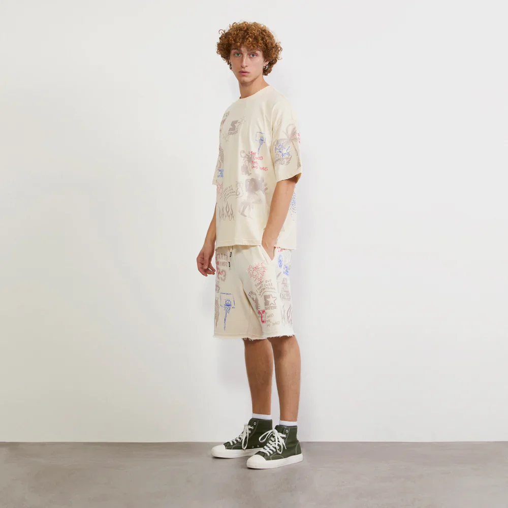 Street Collage Graphic Shorts - Image 4